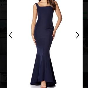 Blue Formal Wedding Guest Bridesmaid Dress